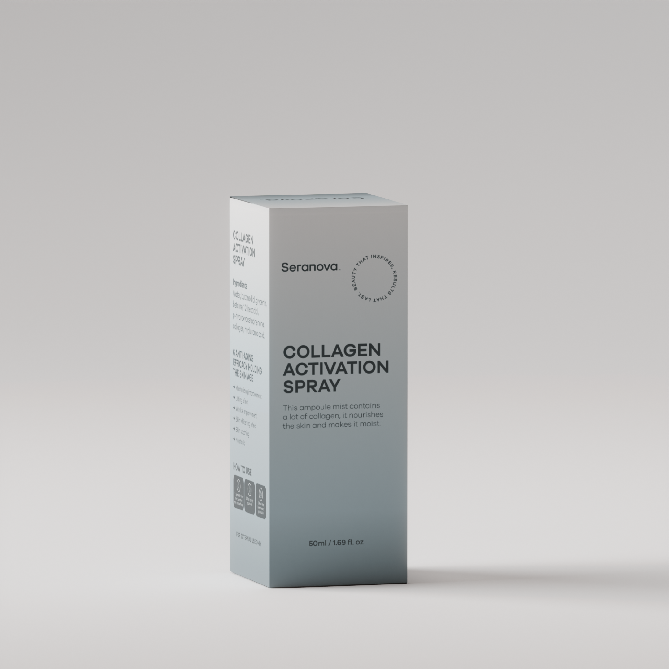 Collagen Activation Spray For Dissolvable Mask